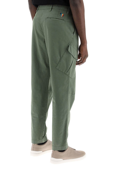 Ps paul smith stretch cotton cargo pants for men/w M2R 249X M21553 BOTTLE GREEN