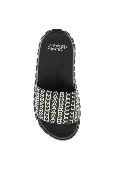 Marc jacobs the monogram slide M9002401 BLACK WHITE