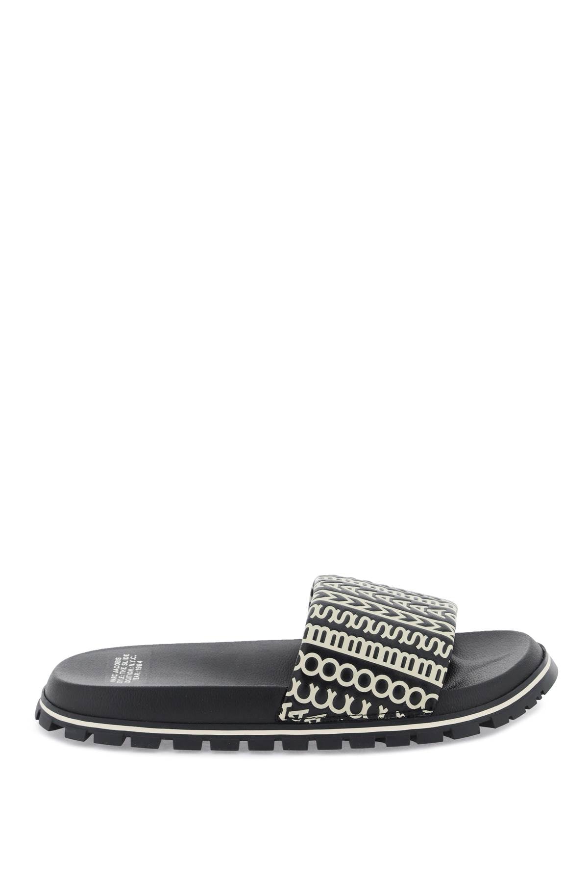 Marc jacobs the monogram slide M9002401 BLACK WHITE