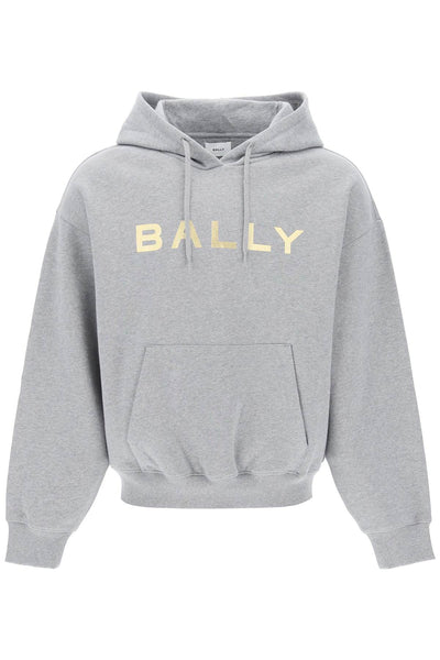 Bally 金屬感標誌連帽衫 MJE04S 灰色混色