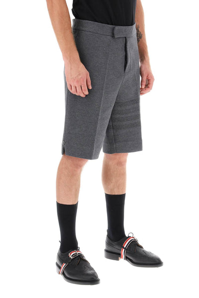 Thom browne shorts with 4-bar motif MJQ159A06772 MED GREY