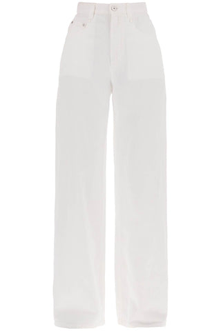Brunello cucinelli cotton and linen twill pants. ML996P5892 NATURALE
