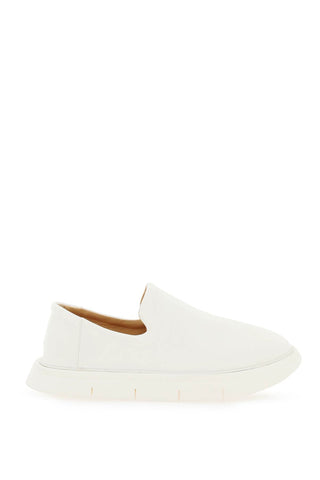 Marsell 'intagliata' grained leather slip-on shoes MM4357 BIANCO OPTICAL