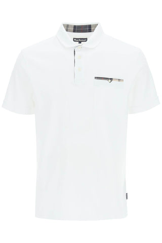 Barbour corpatch polo shirt MML1071 WHITE