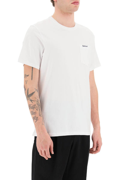 Barbour classic chest pocket t-shirt MTS1114 WHITE
