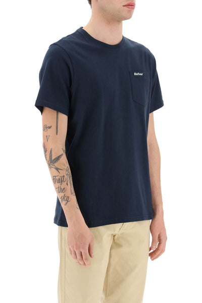 Barbour classic chest pocket t-shirt MTS1114 NAVY