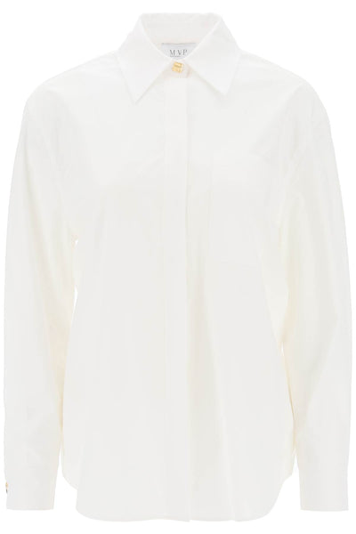 Mvp wardrobe 'matteotti' cotton shirt MVPI3CA005 PANNA