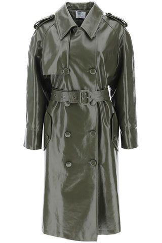 Mvp wardrobe montenapoleone coated trench coat MVPI3CP098 MILITARY