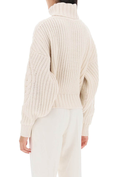 Mvp wardrobe visconti cable knit sweater MVPI3MK054 AVANA