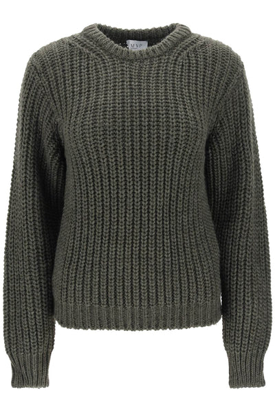 Mvp wardrobe carducci chunky sweater MVPI3MK196 MILITARY