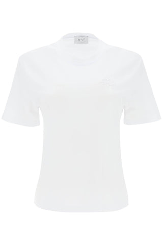 Mvp wardrobe t-shirt with tonal logo embroidery MVPI3TS191 BIANCO