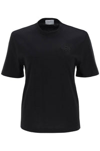 Mvp wardrobe 'monforte' t-shirt with tonal logo embroidery MVPI3TS191 NERO