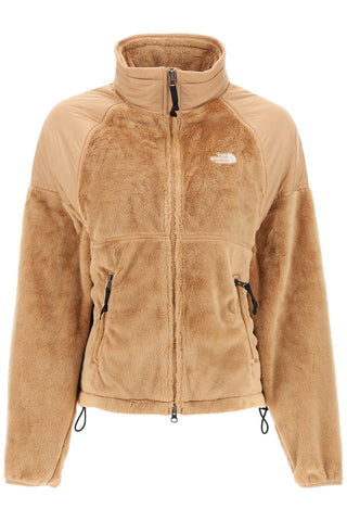 The north face versa velour jacket in recycled fleece and ripstop NF0A84F8 ALMOND BUTTER