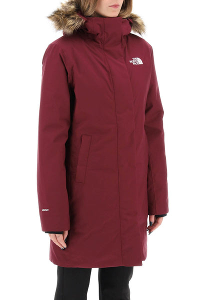 The north face arctic parka with eco-fur trimmed hood NF0A84J2 BOYSENBERRY