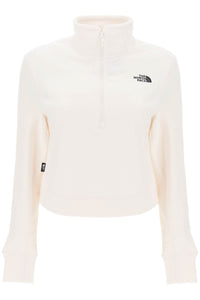 The north face glacer cropped fleece sweatshirt NF0A855P GARDENIA WHITE