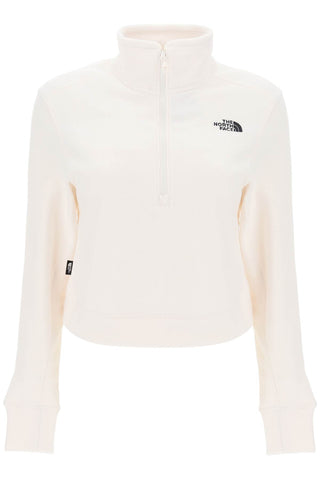 The north face glacer cropped fleece sweatshirt NF0A855P GARDENIA WHITE