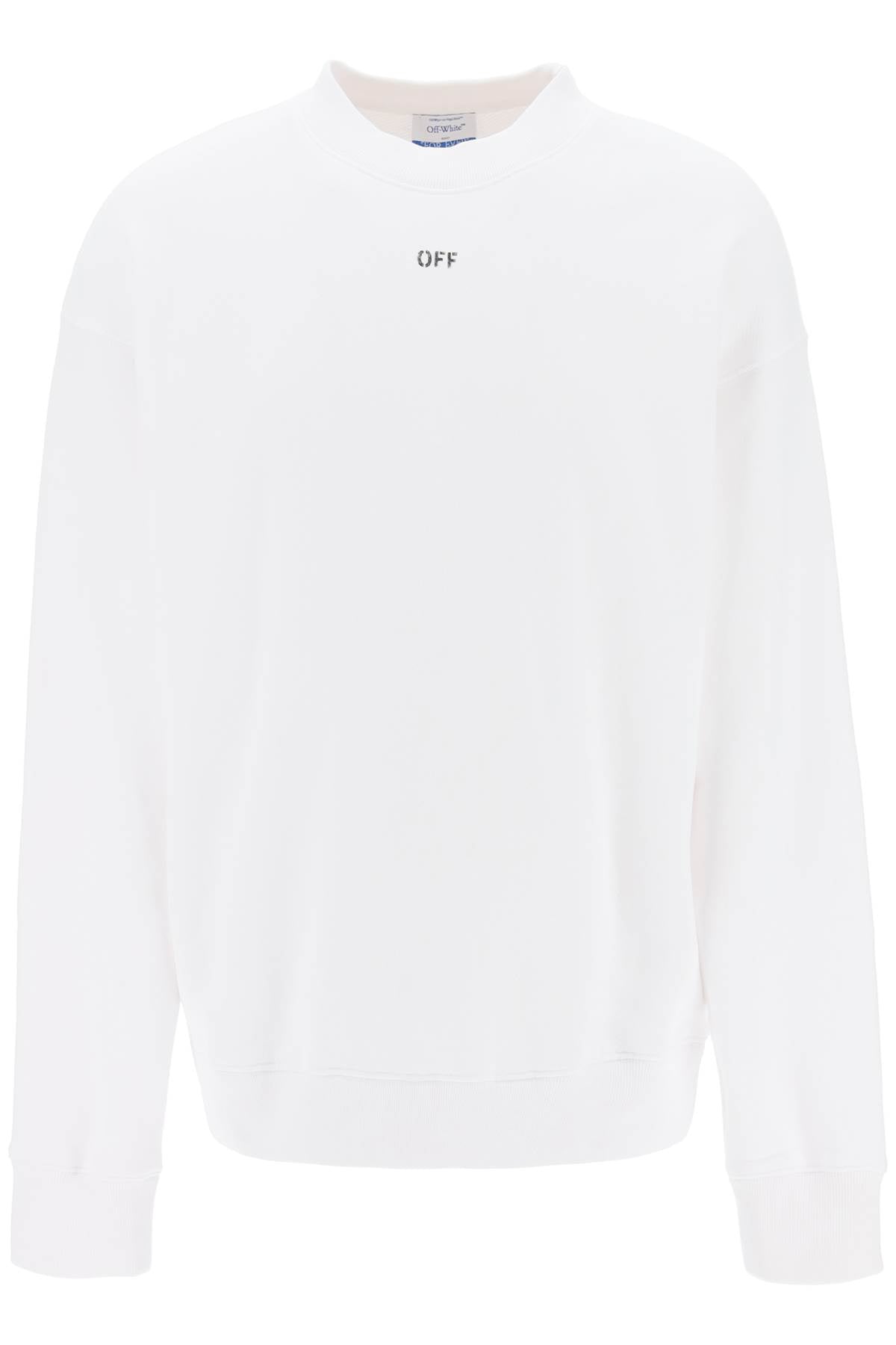 Off-white skate sweatshirt with off logo OMBA054C99FLE006 WHITE BLACK
