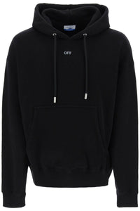 Off-white skate hoodie with off logo OMBB085C99FLE010 BLACK WHITE