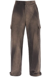 Off-white washed-effect cargo pants OMCF037F23FAB003 ANTHRACITE
