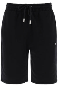 Off-white "sporty bermuda shorts with embroidered arrow OMCI013S24FLE001 BLACK WHITE