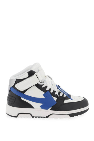 Off-white out of office high top sneakers OMIA259S24LEA002 BLACK NAVY BLU