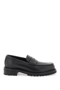 Off-white leather loafers for OMIG009C99LEA001 BLACK BLACK