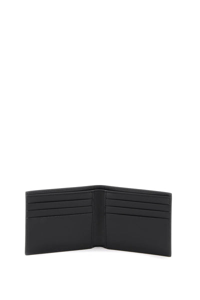 Off-white bookish logo bi-fold wallet OMNC085S24LEA001 BLACK WHITE