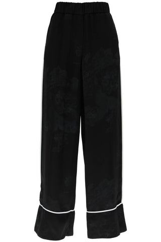 Off-white jacquard pijama pants OWCA125S23FAB001 BLACK