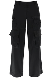 Off-white toybox cargo pants in satin OWCF017S24FAB003 BLACK BLACK