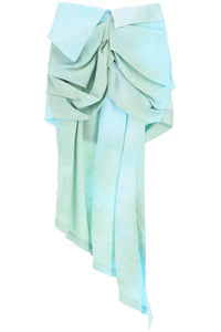 Off-white tie-dye draped mini skirt OWCU002S23FAB002 LIGHT BLUE