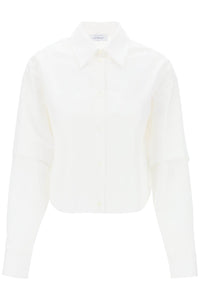 灰白色「刺繡標誌細部襯衫 OWGE022S24FAB003 WHITE WHITE