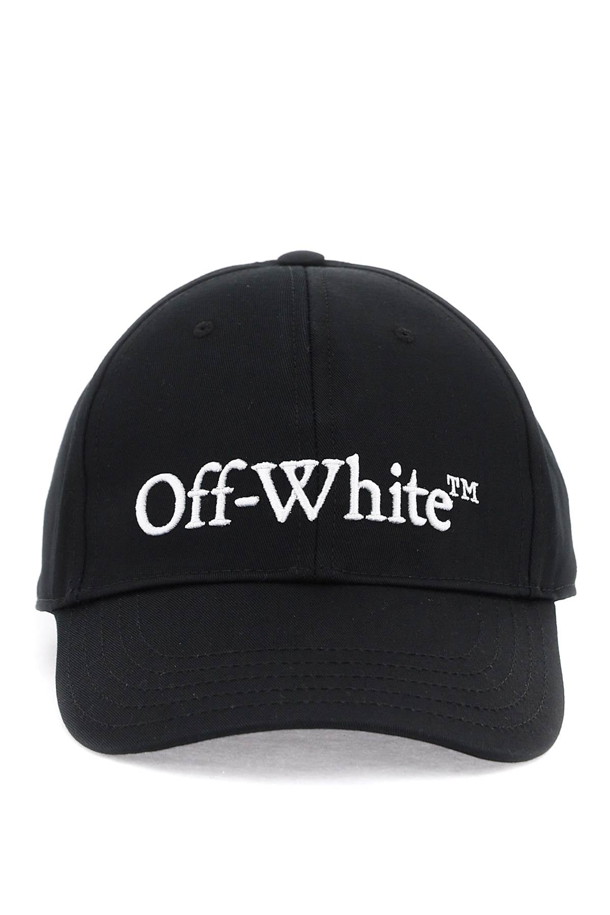 Off-white embroidered logo baseball cap with OWLB044C99FAB001 BLACK WHITE