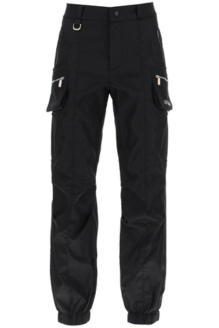 Off-white cargo pants in nylon twill OWVG071F23FAB001 BLACK WHITE