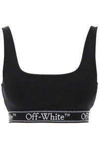 Off-white "sport bra with branded band" OWVO094S24JER001 BLACK WHITE