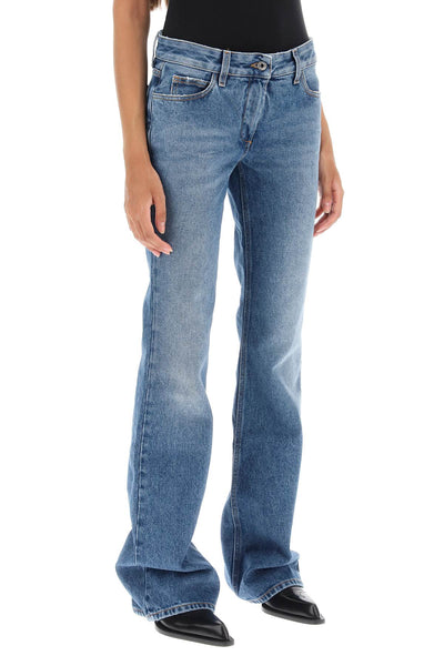 Off-white bootcut jeans OWYA061F23DEN001 BLUE NO COLOR