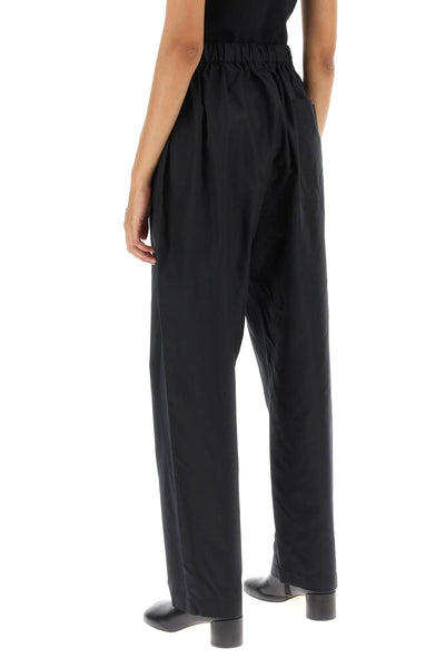 Lemaire loose pants in silk PA1047 LF1163 ASH BLACK