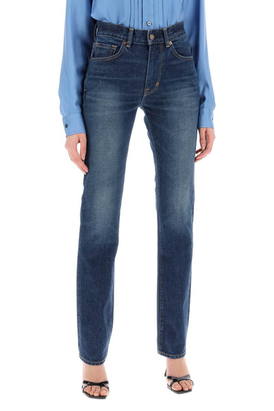 Tom ford "jeans with stone wash treatment PAD114 DEX222 MID BLUE