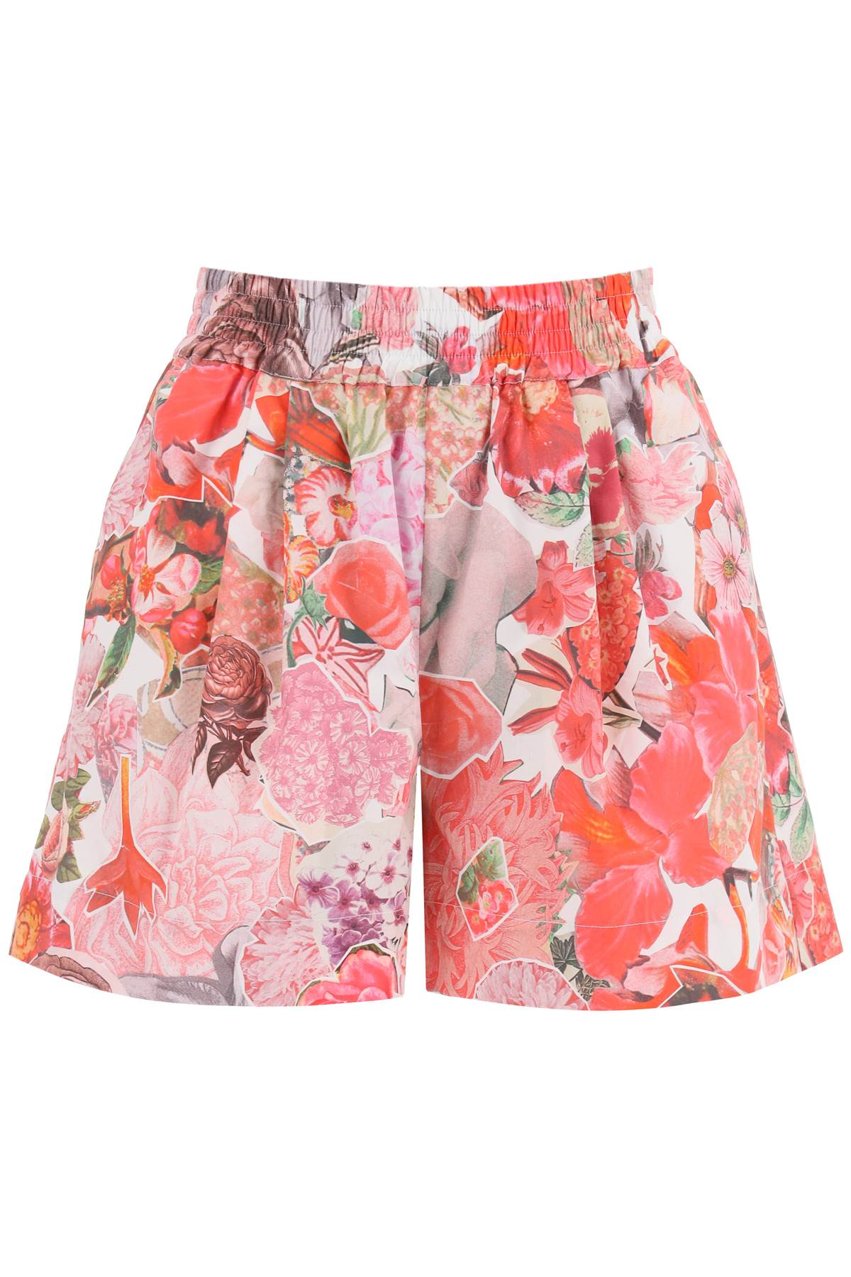 Marni floral print shorts PAMA0387A0UTC377 PINK CLEMATIS