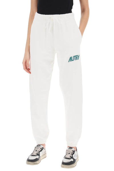 Autry joggers with logo print PAPW512W WHITE