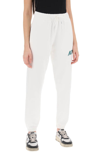 Autry joggers with logo print PAPW512W WHITE