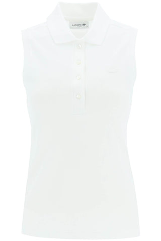 Lacoste sleeveless polo shirt PF5445 FJ WHITE