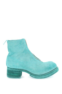 Guidi zippered suede ankle boots PL1WZ GREEN