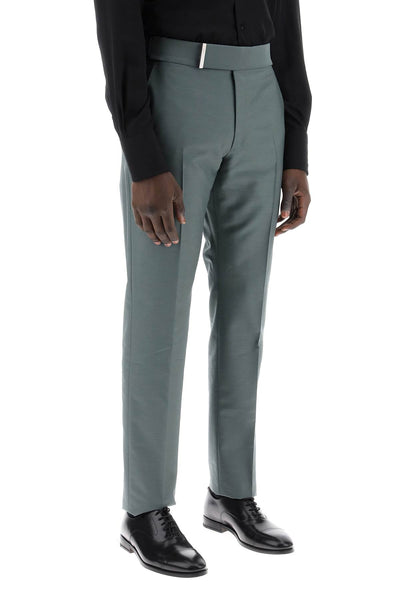 Tom ford atticus tailored trousers in mikado PLAR05 WSS18 MILITARY GREEN