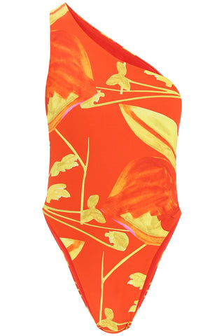 Louisa ballou plunge one-piece swimsuit PLUNGE ORCHID FLAME