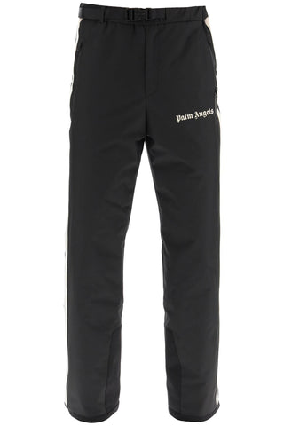 Palm angels track ski pants PMKR001S23FAB001 BLACK WHITE