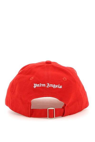 Palm angels logo baseball cap PMLB003C99FAB001 RED WHITE