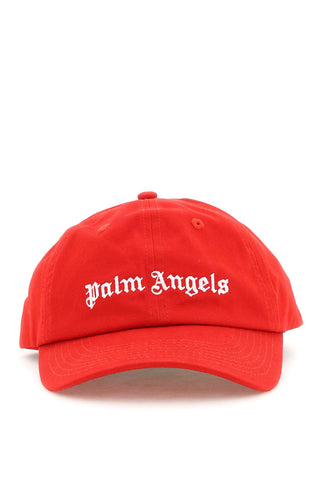 Palm angels logo baseball cap PMLB003C99FAB001 RED WHITE