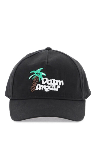 Palm angels sketchy baseball cap PMLB094E23FAB002 BLACK WHITE