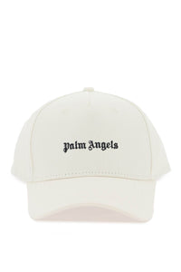 Palm angels embroidered baseball cap PMLB094F23FAB008 OFF WHITE BLACK