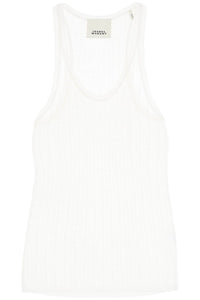 Isabel Marant「穿孔針織上衣 PU0436FA B2L01I WHITE